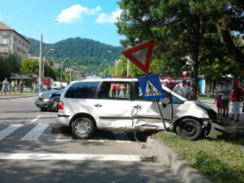 Foto: accident Victoriei Baia Mare (c) eMaramures.ro